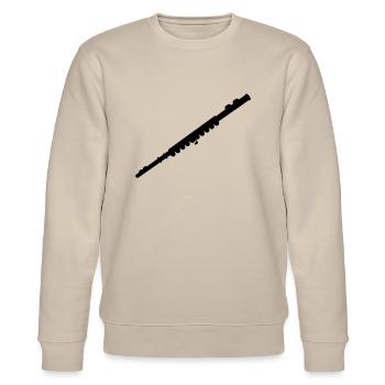 Flöte - Stanley/Stella Unisex Bio-Sweatshirt CHANGER  - Beige - Vorne - Nik (191cm) & Marisol (170cm)