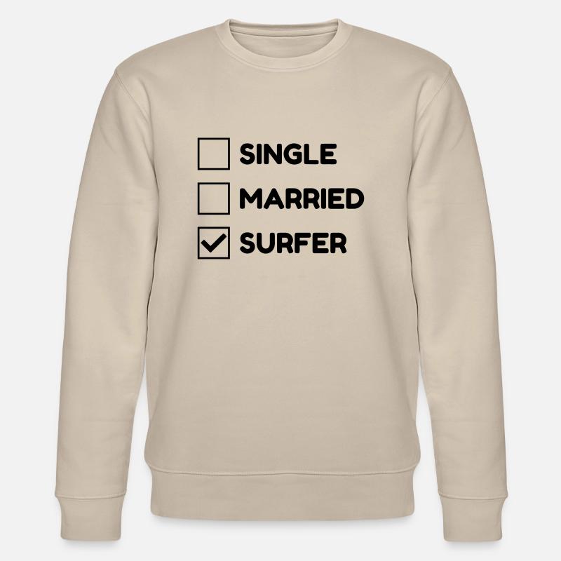 surf / surfeur / surfer / plage - Sweat bio CHANGER Stanley/Stella Unisexe - beige