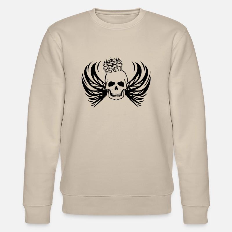 skull king - Stanley/Stella CHANGER Unisex Organic Sweatshirt - beige