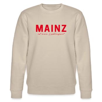Mainz T-Shirt – Perfekt für Fans - Stanley/Stella Unisex Bio-Sweatshirt CHANGER  - Beige - Vorne - Nik (191cm) & Marisol (170cm)