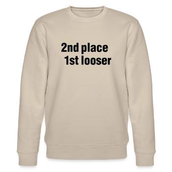 2nd place - 1st looser - winner - competition - - Sweat bio CHANGER Stanley/Stella Unisexe - beige - Devant - Nik (191cm) & Marisol (170cm)