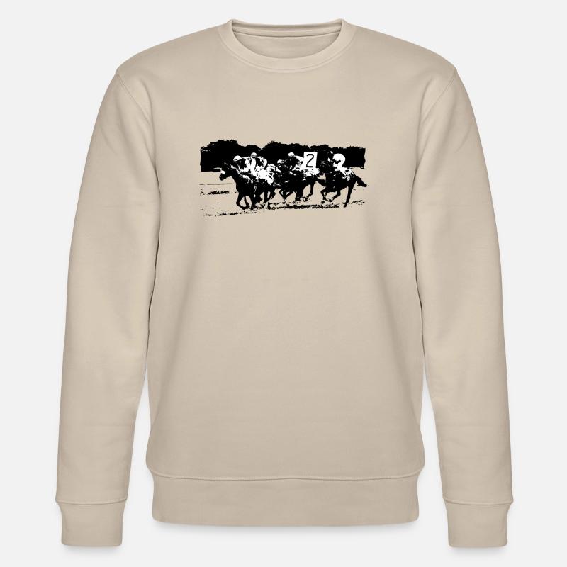 Course de chevaux - Sweat bio CHANGER Stanley/Stella Unisexe - beige