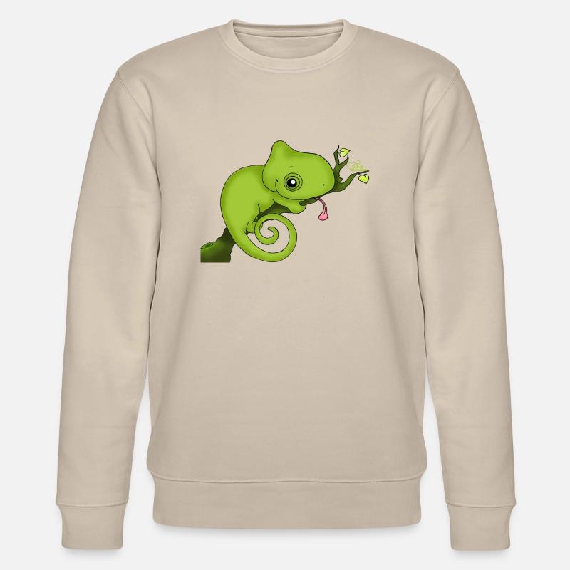 Charming Chamäleon - Stanley/Stella Unisex Bio-Sweatshirt CHANGER  - Beige