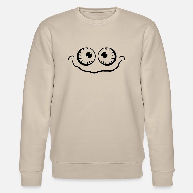 Horror Eyes - Stanley/Stella Unisex Bio-Sweatshirt CHANGER  - Beige