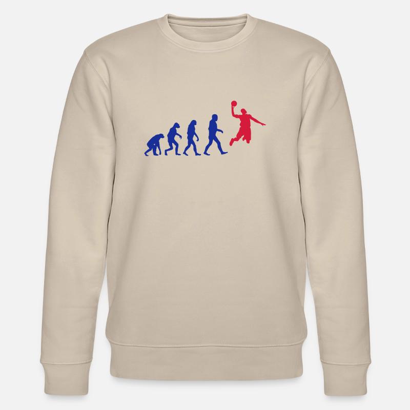Basketball evolution logo - Sweat bio CHANGER Stanley/Stella Unisexe - beige