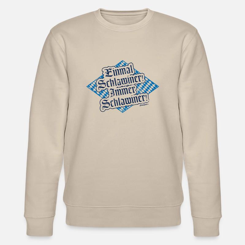 Einmal Schlawiner! - Stanley/Stella Unisex Bio-Sweatshirt CHANGER  - Beige