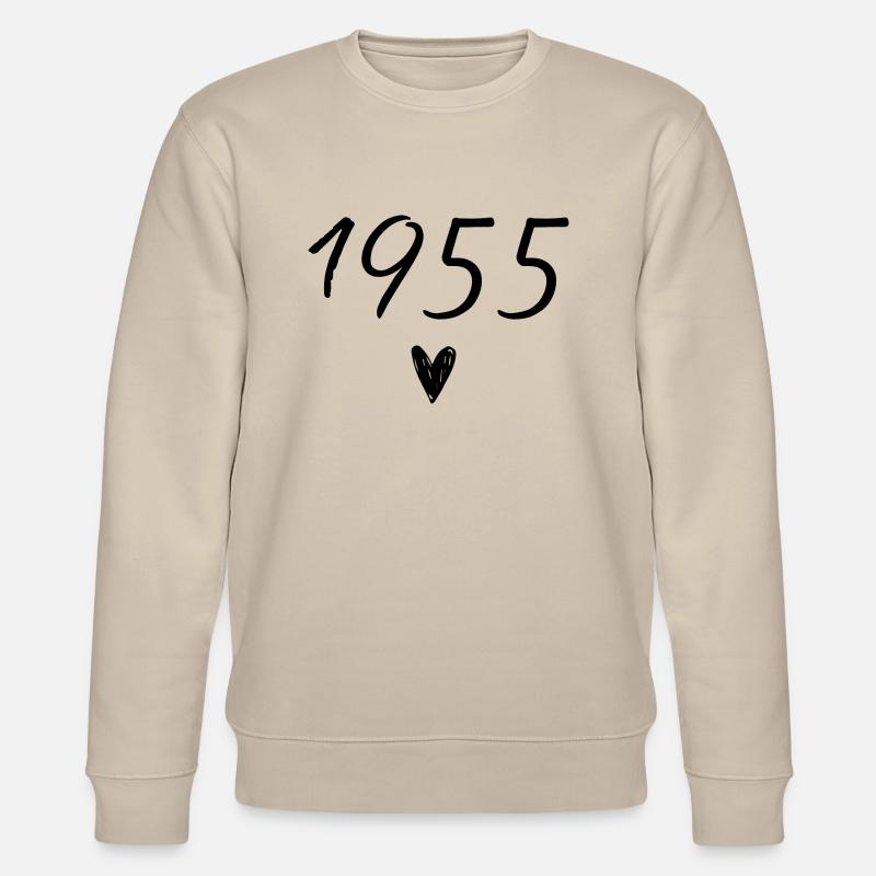 Herzjubiläum 1955 - Stanley/Stella Unisex Bio-Sweatshirt CHANGER  - Beige