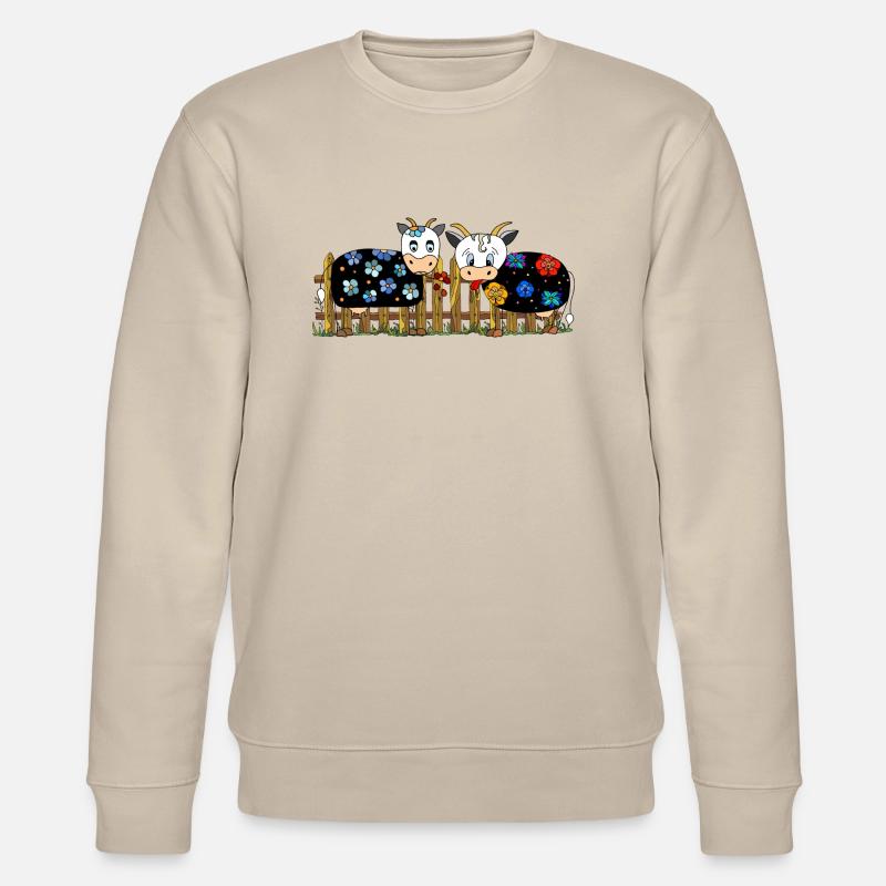Kühe - Stanley/Stella Unisex Bio-Sweatshirt CHANGER  - Beige