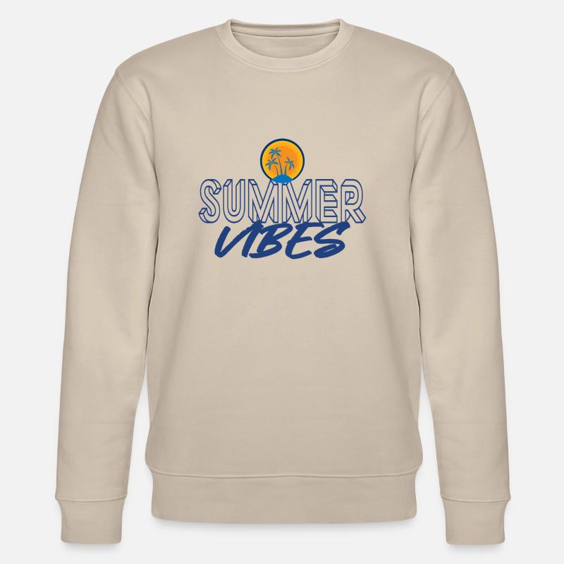 Les vibrations de l'été - Sweat bio CHANGER Stanley/Stella Unisexe - beige