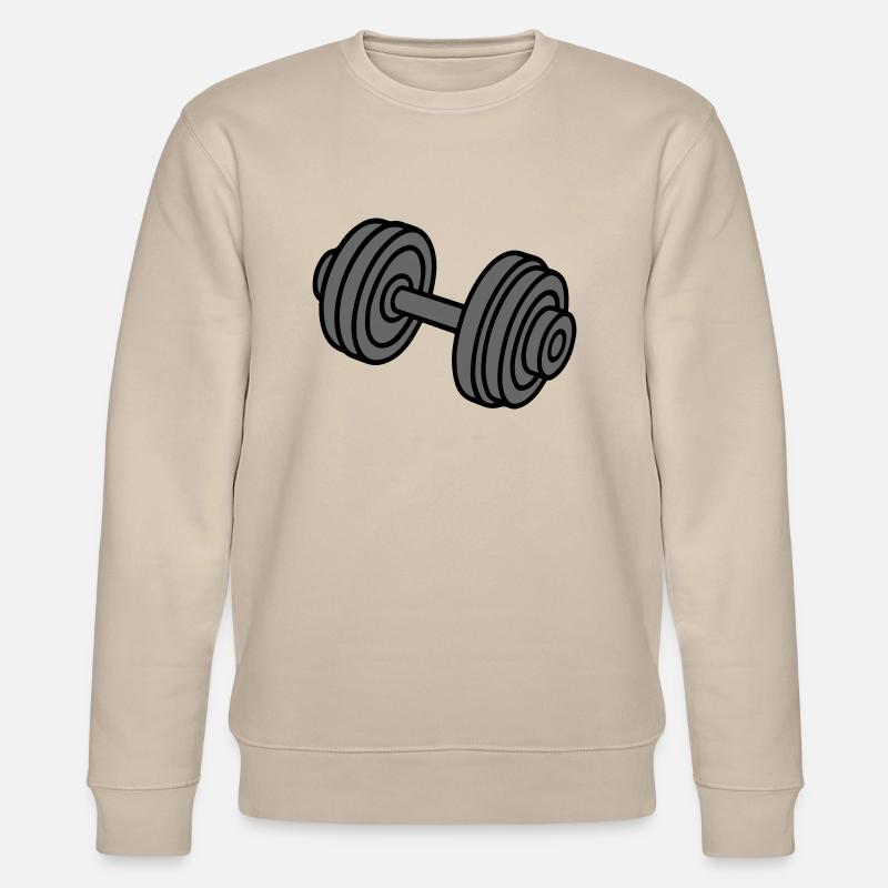 Hantel Gewichte Symbol - Stanley/Stella Unisex Bio-Sweatshirt CHANGER  - Beige