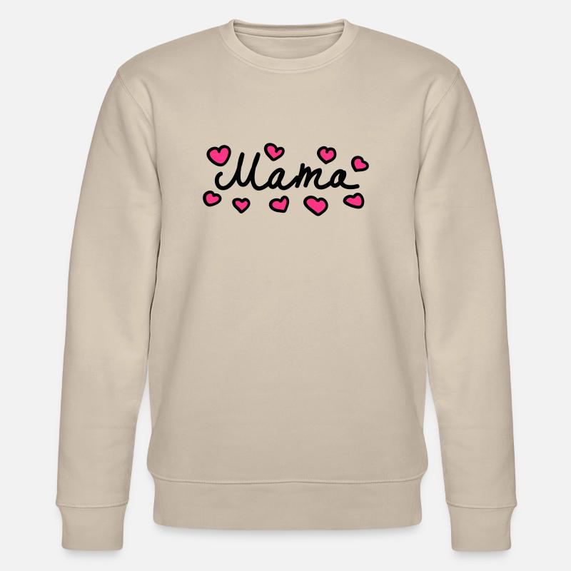 Mama - Herz - 2 - Stanley/Stella Unisex Bio-Sweatshirt CHANGER  - Beige