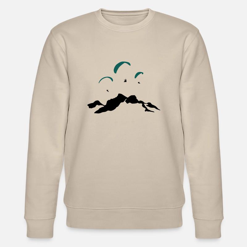 Parapente Tennengebirge Werfenweng - Sweat bio CHANGER Stanley/Stella Unisexe - beige