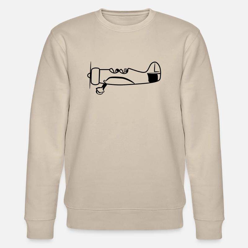 Hélice avion volant oldtimer - Sweat bio CHANGER Stanley/Stella Unisexe - beige
