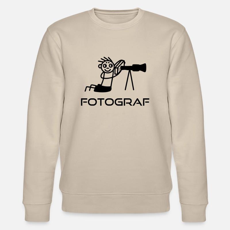 Fotograf mit Stativ - Stanley/Stella Unisex Bio-Sweatshirt CHANGER  - Beige