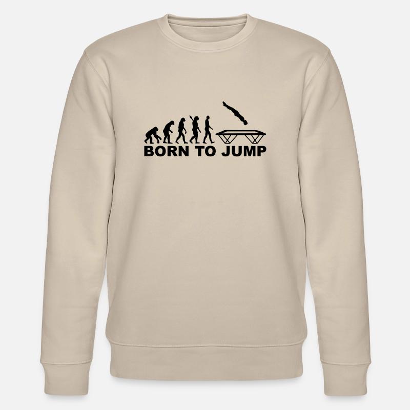 Evolution Trampoline - Stanley/Stella CHANGER Unisex Organic Sweatshirt - beige