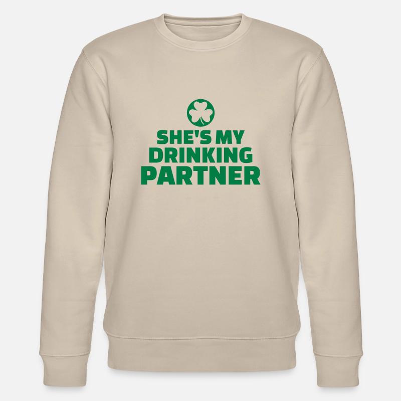 Drinking partner - Stanley/Stella Unisex Bio-Sweatshirt CHANGER  - Beige