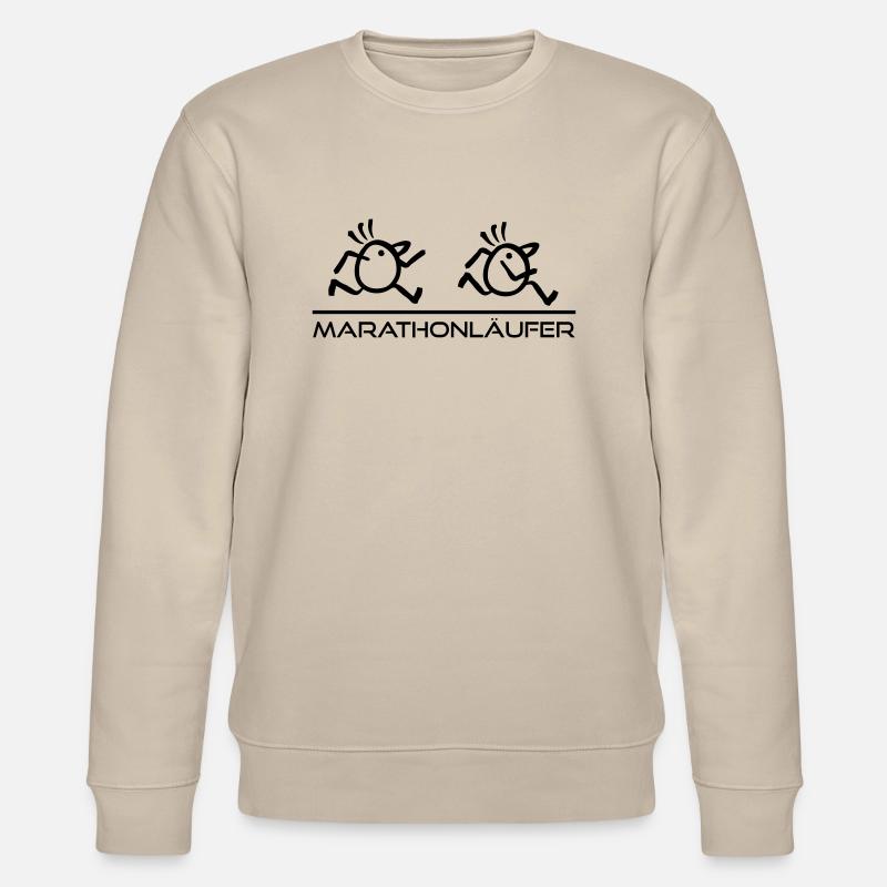 Marathonläufer Speed - Stanley/Stella Unisex Bio-Sweatshirt CHANGER  - Beige