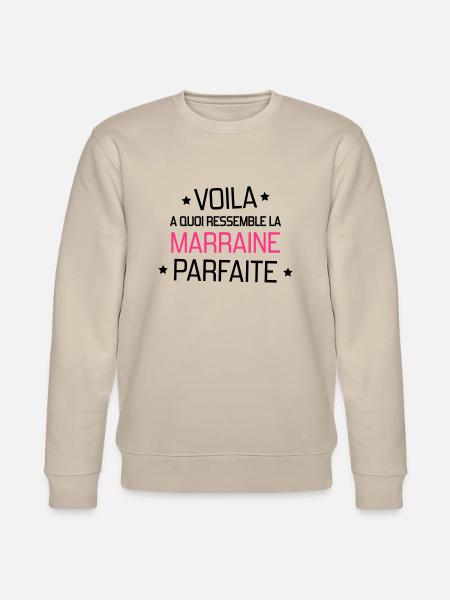 Parrain / Marraine / Filleule / Filleul - Sweat bio CHANGER Stanley/Stella Unisexe - beige