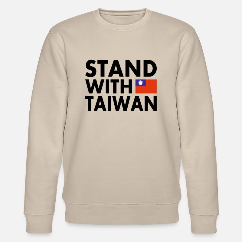 Stand with taiwan - Stanley/Stella Unisex Bio-Sweatshirt CHANGER  - Beige