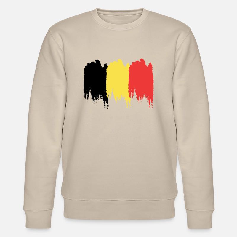 Drapeau belge - Sweat bio CHANGER Stanley/Stella Unisexe - beige