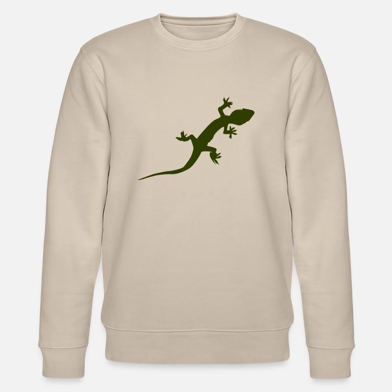 Gecko Echse - Stanley/Stella Unisex Bio-Sweatshirt CHANGER  - Beige
