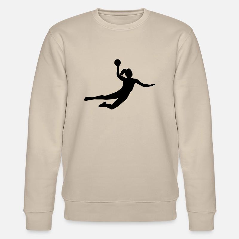 Handball Sprungwurf - Stanley/Stella Unisex Bio-Sweatshirt CHANGER  - Beige