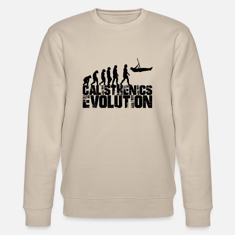 calisthenics evolution - Stanley/Stella Unisex Bio-Sweatshirt CHANGER  - Beige