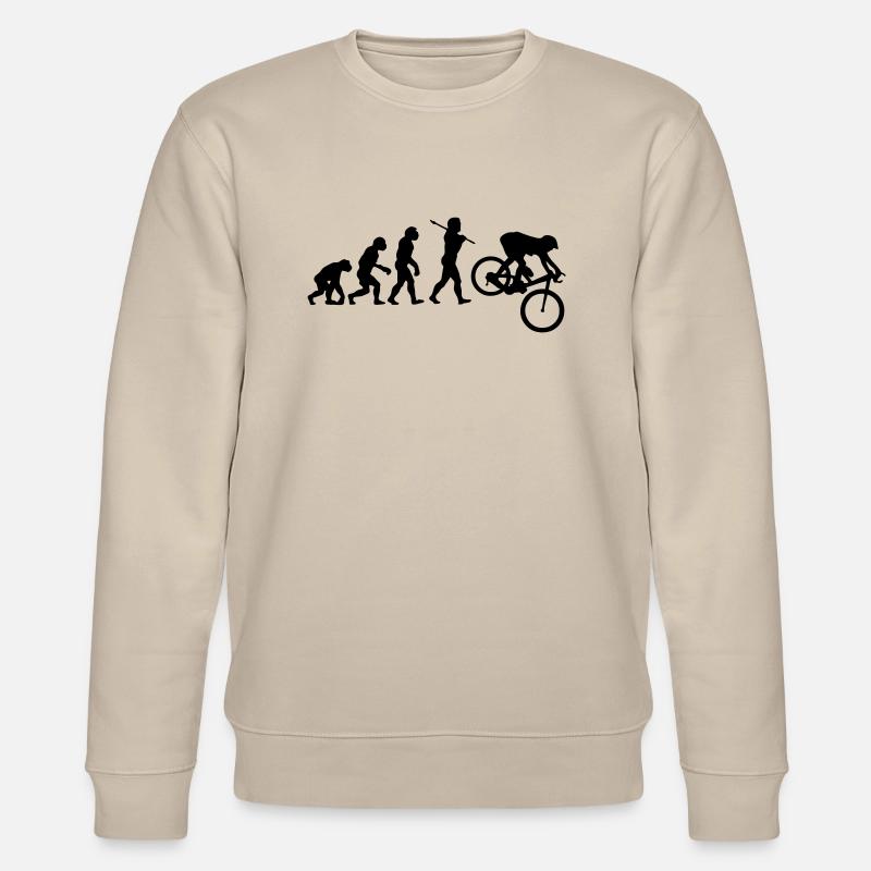 MTB Downhill Evolution - Stanley/Stella CHANGER Unisex Organic Sweatshirt - beige