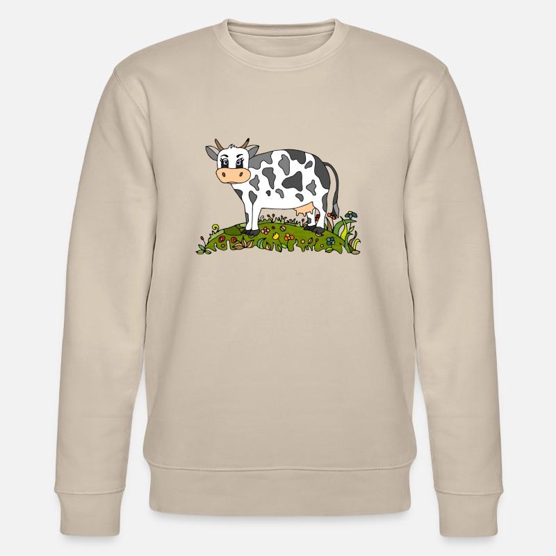 Kuh - Stanley/Stella Unisex Bio-Sweatshirt CHANGER  - Beige