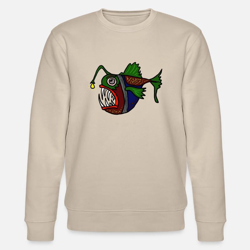 Fisch - Stanley/Stella Unisex Bio-Sweatshirt CHANGER  - Beige