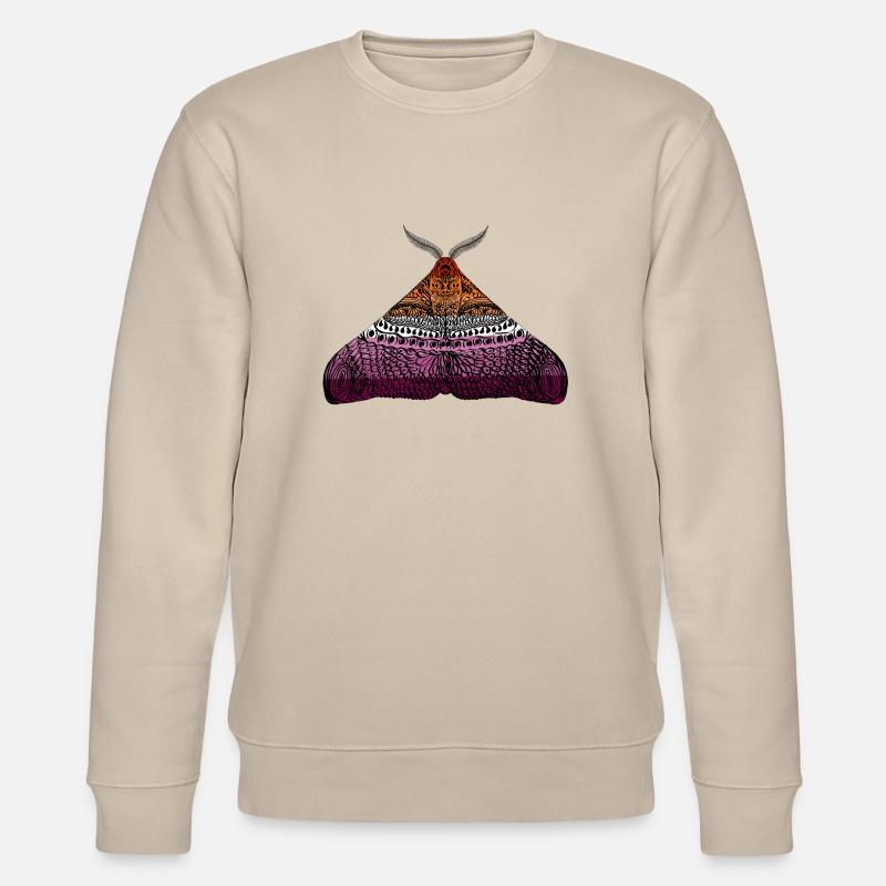 Lesbisch pride Motte - Stanley/Stella Unisex Bio-Sweatshirt CHANGER  - Beige