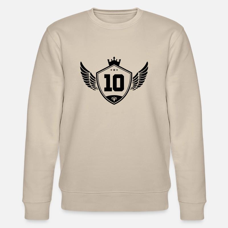 10 wappen krone - Stanley/Stella Unisex Bio-Sweatshirt CHANGER  - Beige
