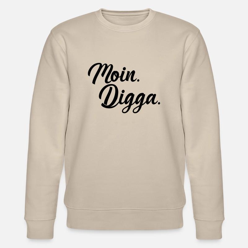 Moin Digga - Stanley/Stella Unisex Bio-Sweatshirt CHANGER  - Beige