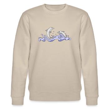 Delphine - Stanley/Stella Unisex Bio-Sweatshirt CHANGER  - Beige - Vorne - Nik (191cm) & Marisol (170cm)