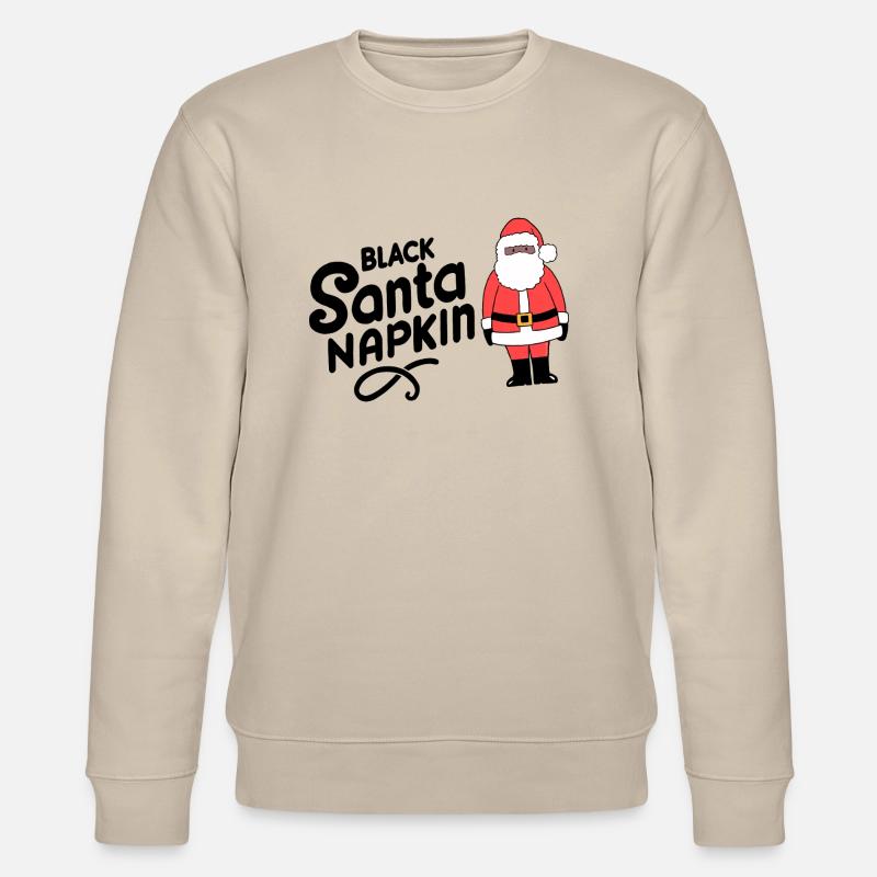 Schwarze Santa Serviette - Stanley/Stella Unisex Bio-Sweatshirt CHANGER  - Beige
