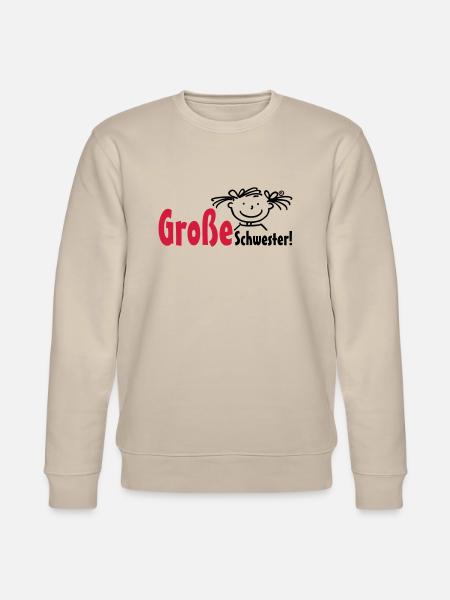 Große Schwester - Stanley/Stella Unisex Bio-Sweatshirt CHANGER  - Beige