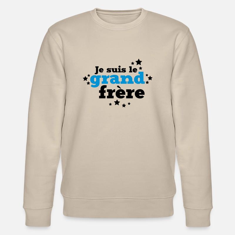 je suis le grand frère - Sweat bio CHANGER Stanley/Stella Unisexe - beige