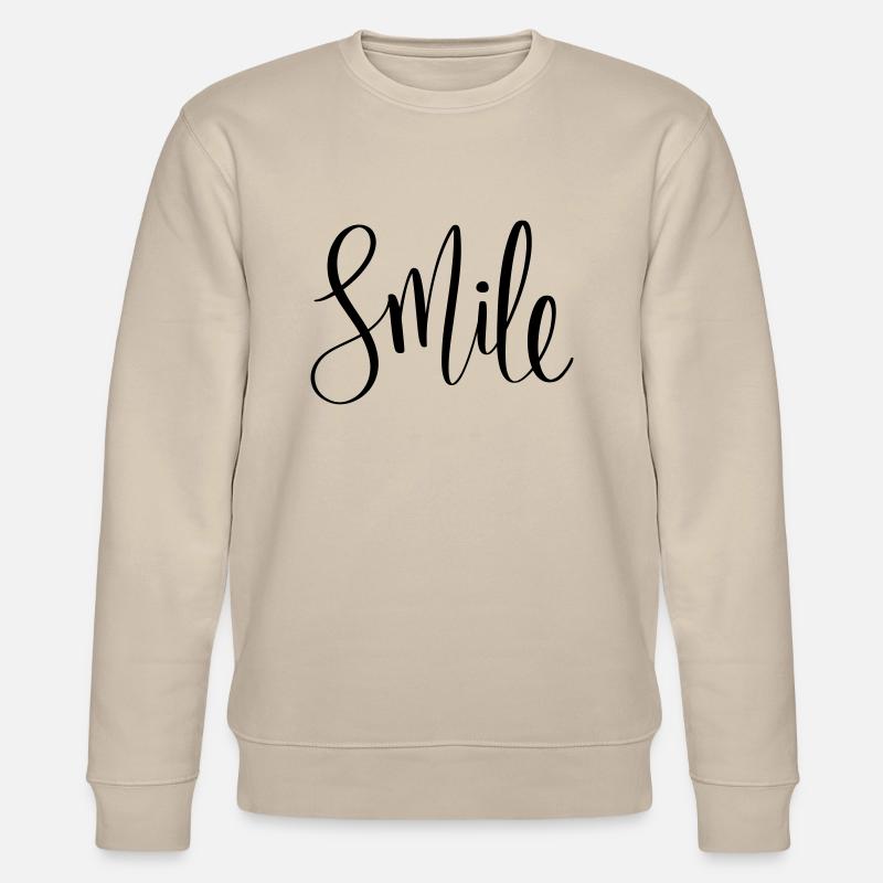 Just Smile - Stanley/Stella Unisex Bio-Sweatshirt CHANGER  - Beige