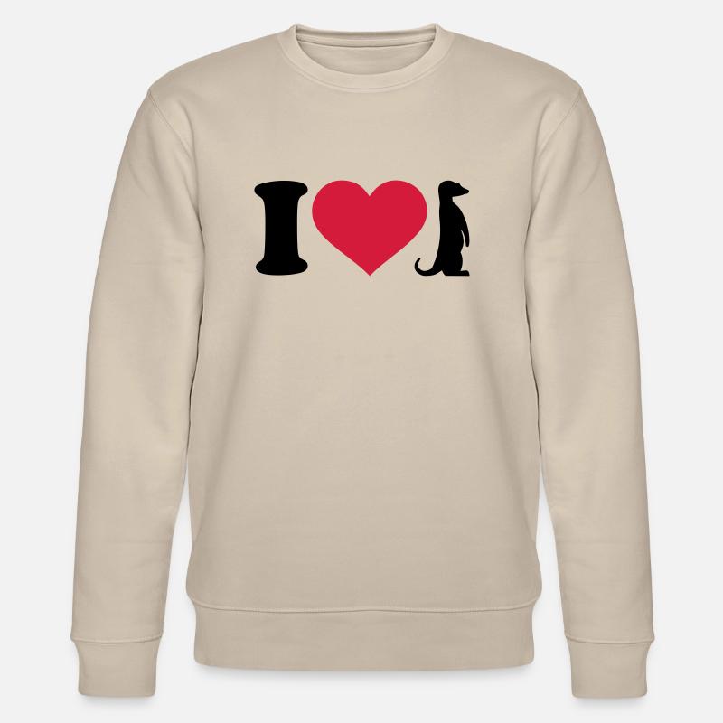 Erdmännchen - Stanley/Stella Unisex Bio-Sweatshirt CHANGER  - Beige