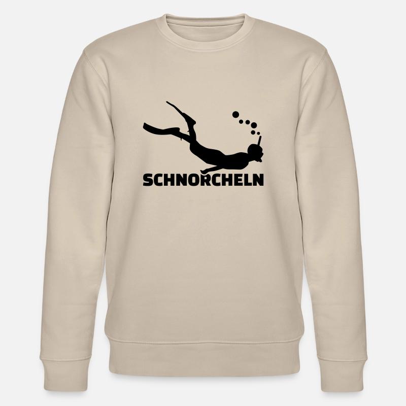 Schnorcheln - Stanley/Stella Unisex Bio-Sweatshirt CHANGER  - Beige