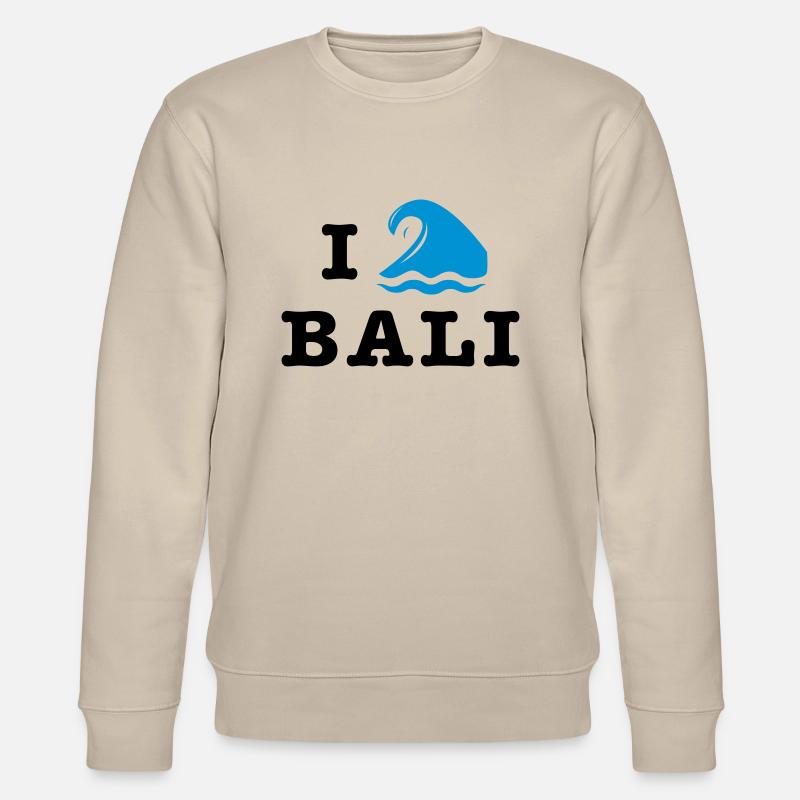 I Love Bali - Sweat bio CHANGER Stanley/Stella Unisexe - beige