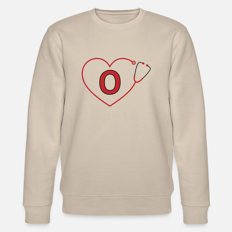 Buchstabe o Stethoskop - Stanley/Stella Unisex Bio-Sweatshirt CHANGER  - Beige