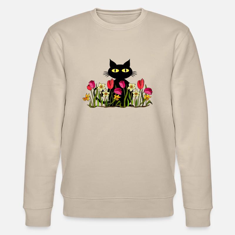 Katze - Stanley/Stella Unisex Bio-Sweatshirt CHANGER - Beige
