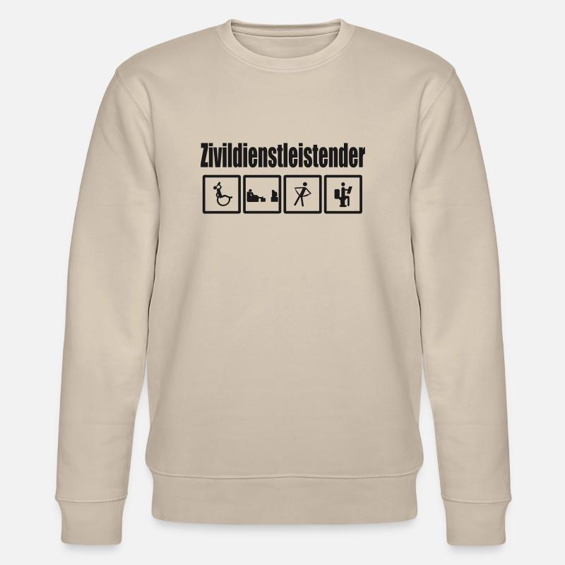 Zivildienstleistender - Stanley/Stella Unisex Bio-Sweatshirt CHANGER  - Beige