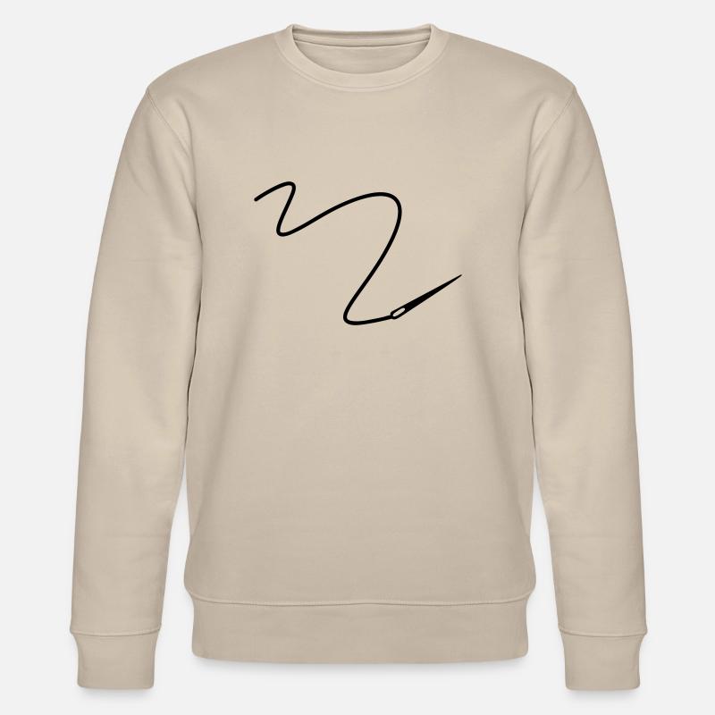 Needle with thread - Stanley/Stella CHANGER Unisex Organic Sweatshirt - beige