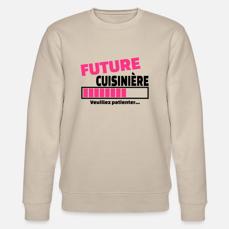 future cuisinière - Sweat bio CHANGER Stanley/Stella Unisexe - beige