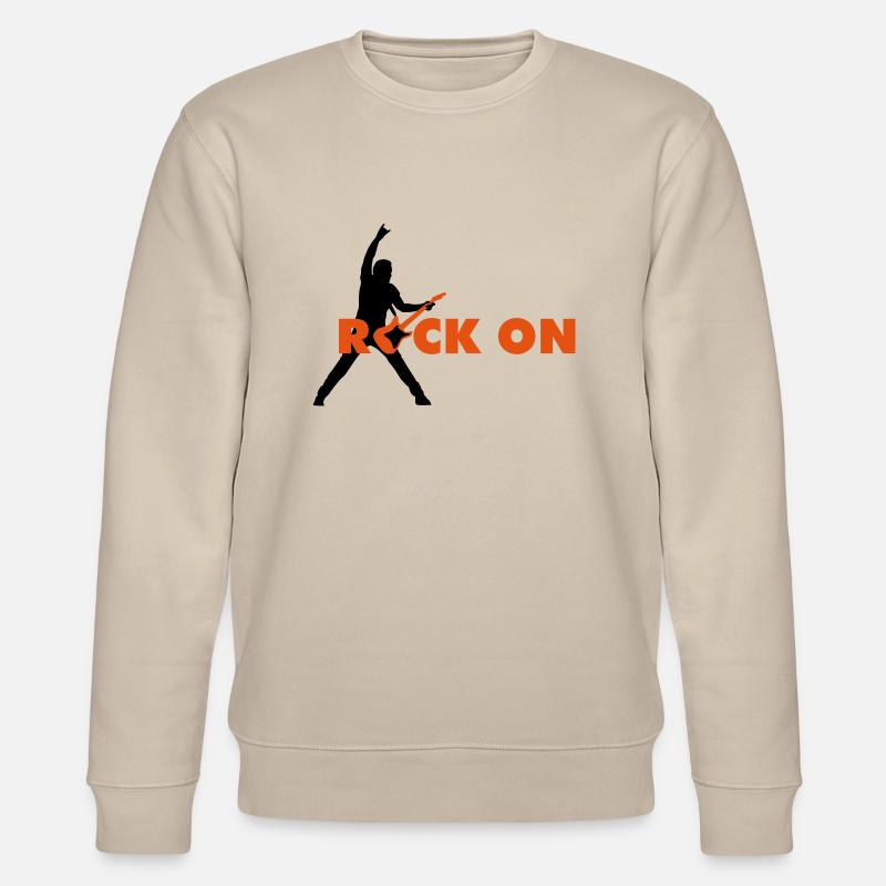rock_on_b_2c - Stanley/Stella Unisex Bio-Sweatshirt CHANGER  - Beige