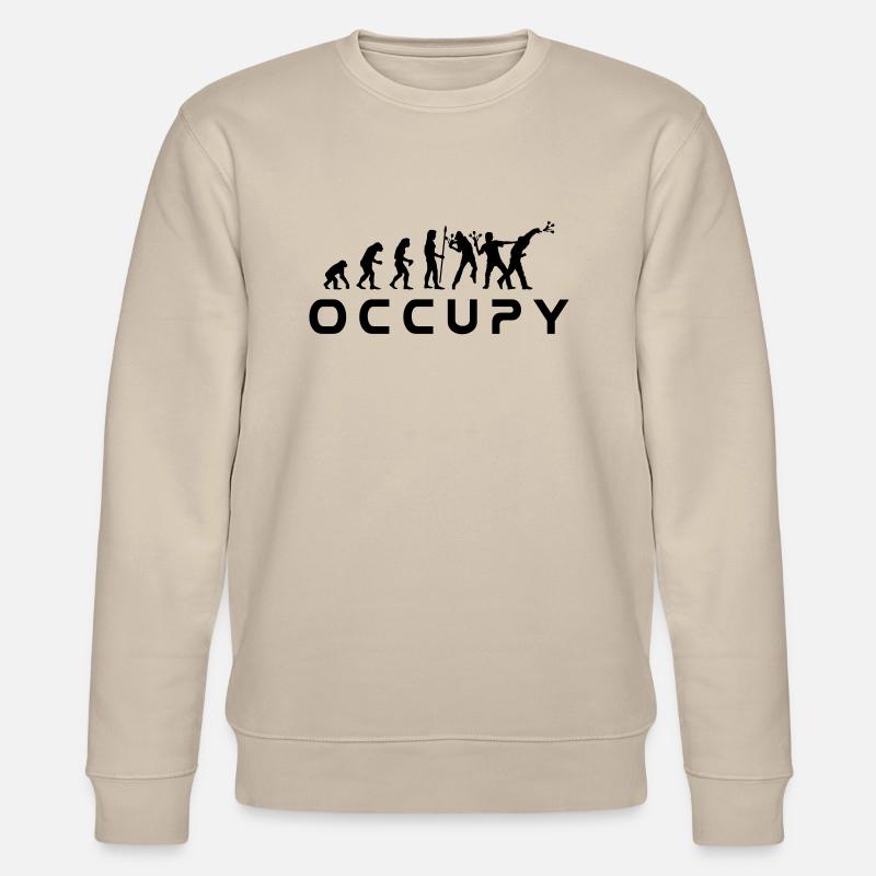 evolution_occupy - Stanley/Stella CHANGER Unisex Organic Sweatshirt - beige