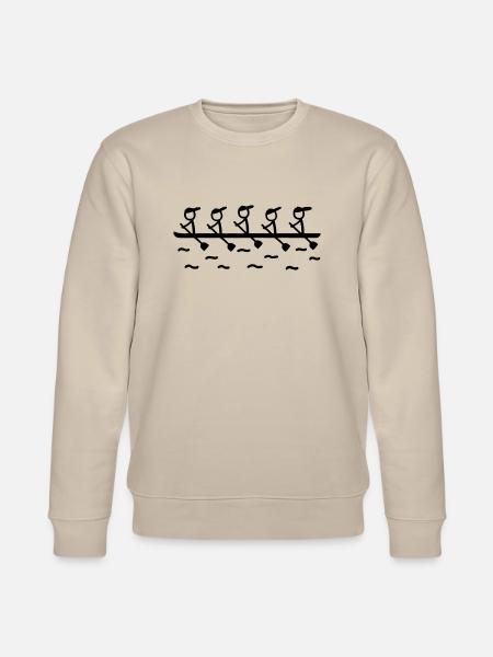 Rudern Fünfer Boot - Stanley/Stella Unisex Bio-Sweatshirt CHANGER  - Beige