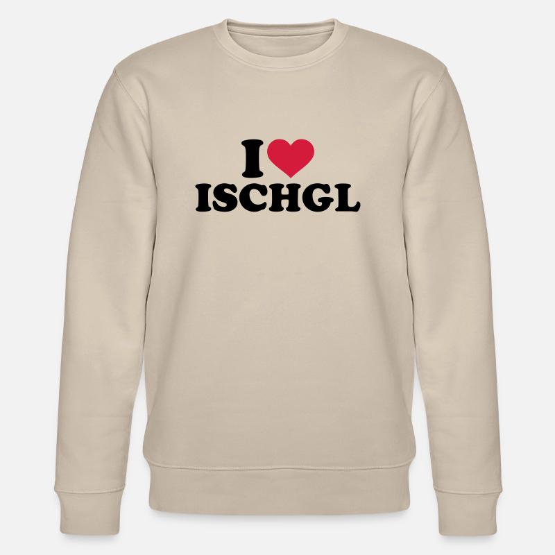 I love Ischgl - Sweat bio CHANGER Stanley/Stella Unisexe - beige